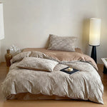 Cotton Bedding Set Reversible Floral 4-Piece