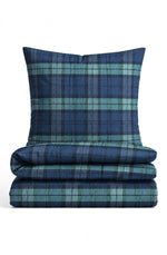Cotton Flannel Bedding Brushed Both Sides Tartan Check