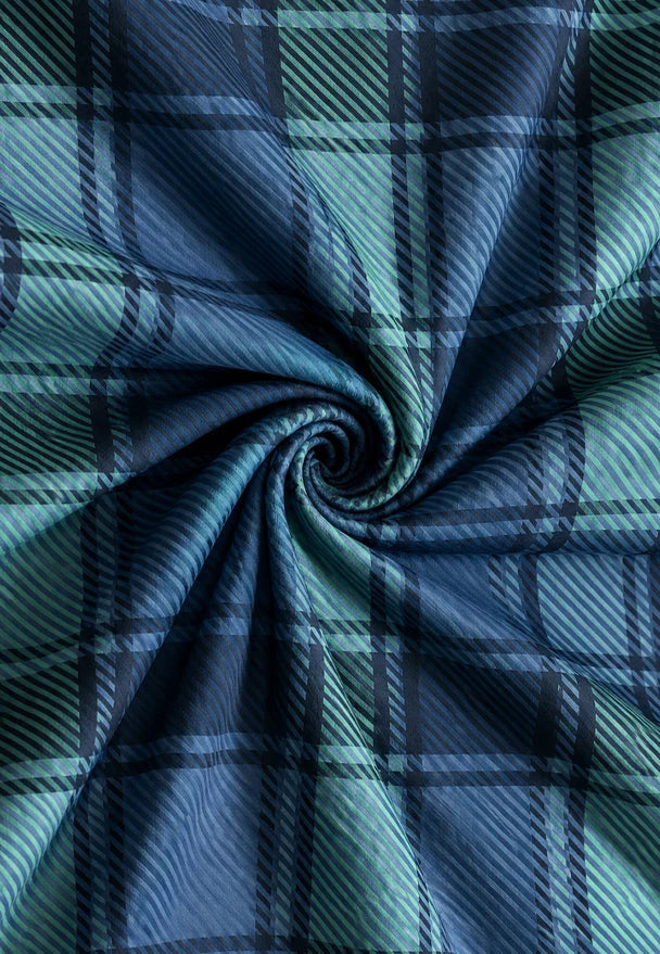 Cotton Flannel Bedding Brushed Both Sides Tartan Check