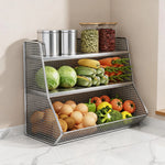 Countertop Fruit Organizer Metal Wire Space-Saving