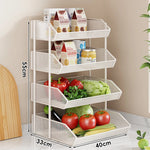Countertop Fruit Organizer Metal Wire Space-Saving