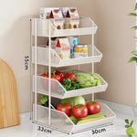 Countertop Fruit Organizer Metal Wire Space-Saving