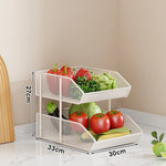 Countertop Fruit Organizer Metal Wire Space-Saving