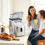 Countertop Ice Maker 13-Minute Cycles Self-Cleaning & Dual Fill