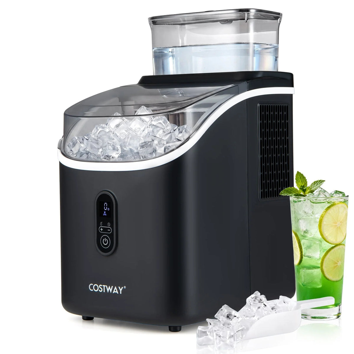 Countertop Ice Maker Self-Cleaning Quiet Adjustable Thickness