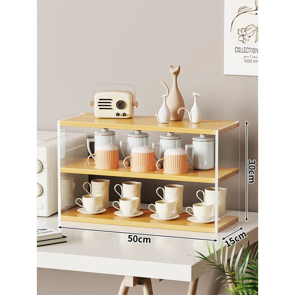 Countertop Organizer Shelf Multi-Tier Space-Saving Open Storage