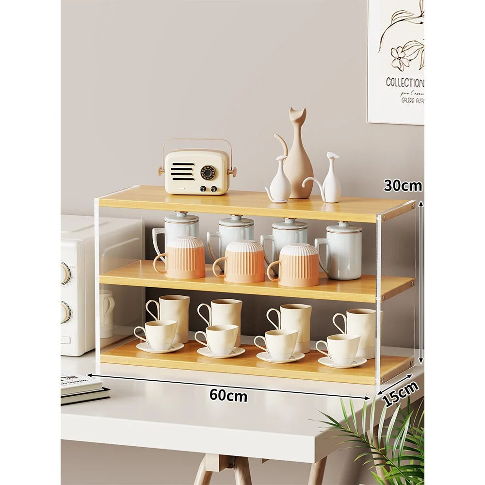 Countertop Organizer Shelf Multi-Tier Space-Saving Open Storage