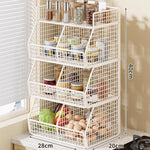 Countertop Pantry Organizer Coated Wire Multi-Tier Storage