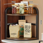 Countertop Storage Rack Corner Two-Tier Rust-Resistant Metal