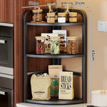 Countertop Storage Rack Corner Two-Tier Rust-Resistant Metal