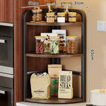 Countertop Storage Rack Corner Two-Tier Rust-Resistant Metal