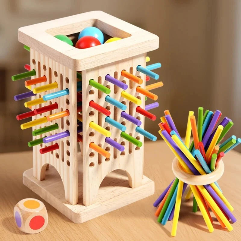 Counting Stick Set Multicolor Non-Toxic Wood Hands-On Learning