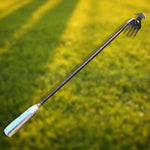Crescent Weeder Long Handle Steel Blade & Ergonomic Grip