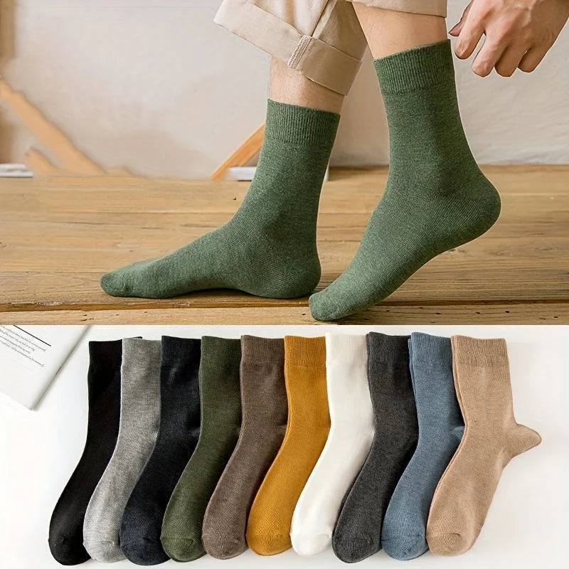 Crew Socks Cotton Blend Breathable Set of 10 Pairs