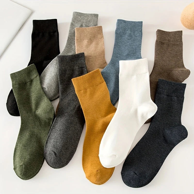 Crew Socks Cotton Blend Breathable Set of 10 Pairs