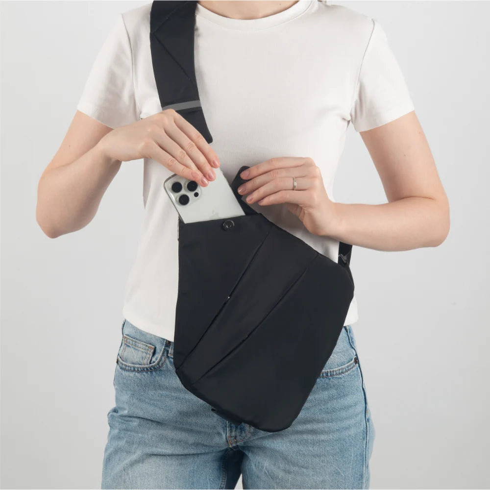 Crossbody Bag Anti-Theft RFID Blocking Water-Resistant