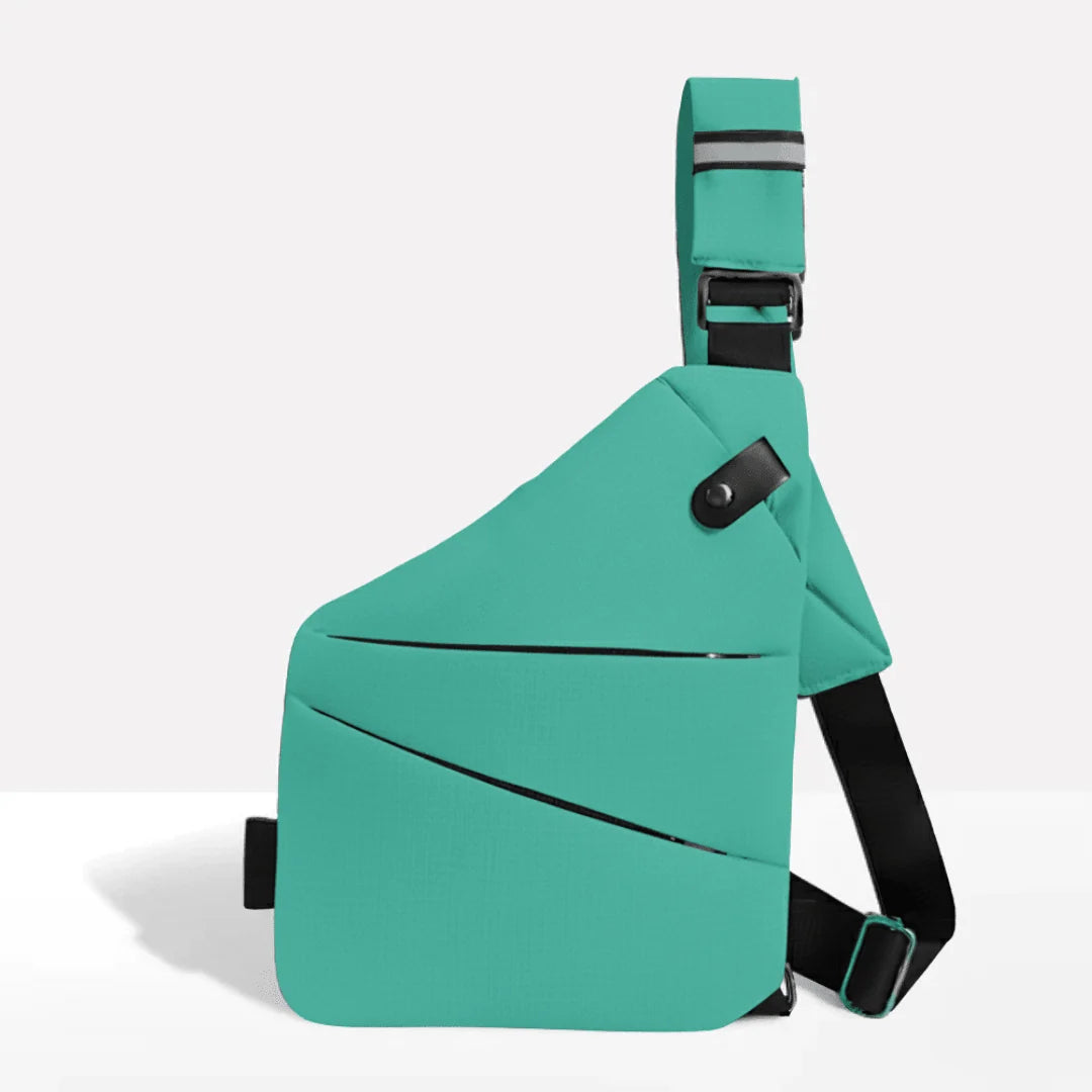 Crossbody Bag RFID-Blocking Cut-Resistant Strap Water-Repellent Polyester