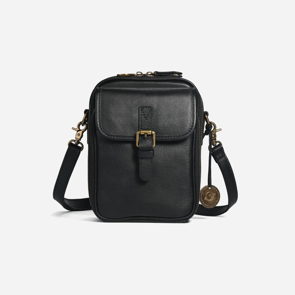 Crossbody Bag RFID-Blocking Wallet Glasses Compartment