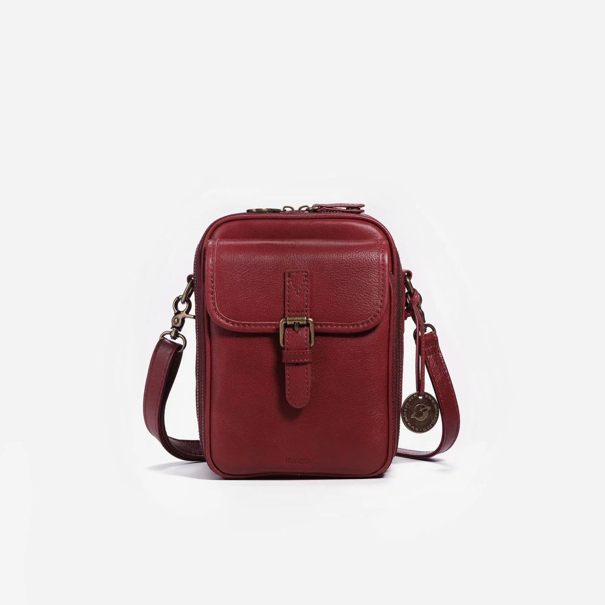 Crossbody Bag RFID-Blocking Wallet Glasses Compartment