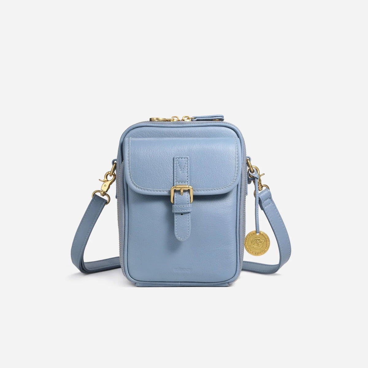 Crossbody Bag RFID-Blocking Wallet Glasses Compartment
