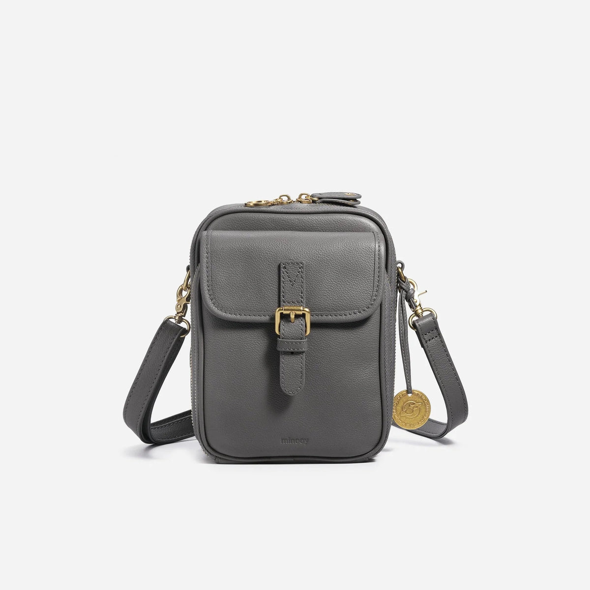 Crossbody Bag RFID-Blocking Wallet Glasses Compartment