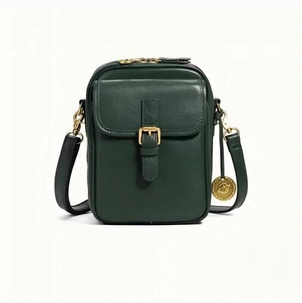 Crossbody Bag RFID-Blocking Wallet Glasses Compartment