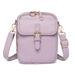 Crossbody Bag RFID-Blocking Wallet Glasses Compartment