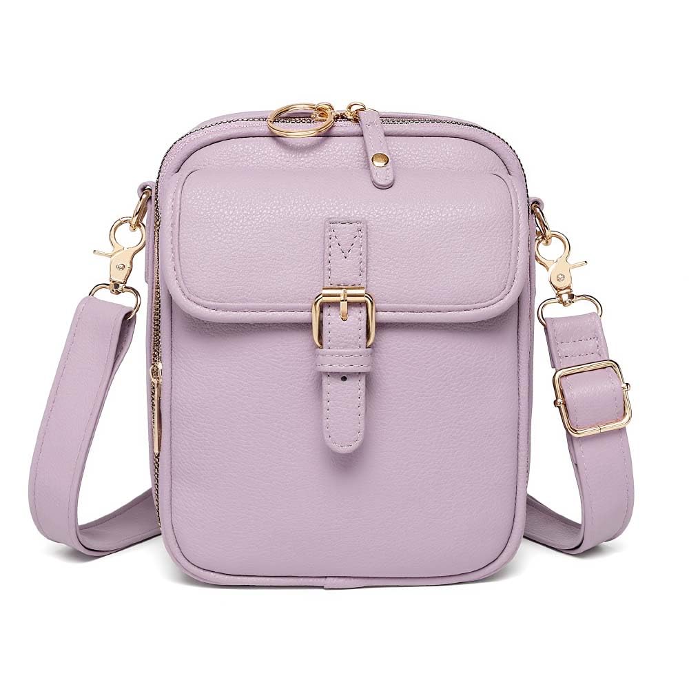 Crossbody Bag RFID-Blocking Wallet Glasses Compartment