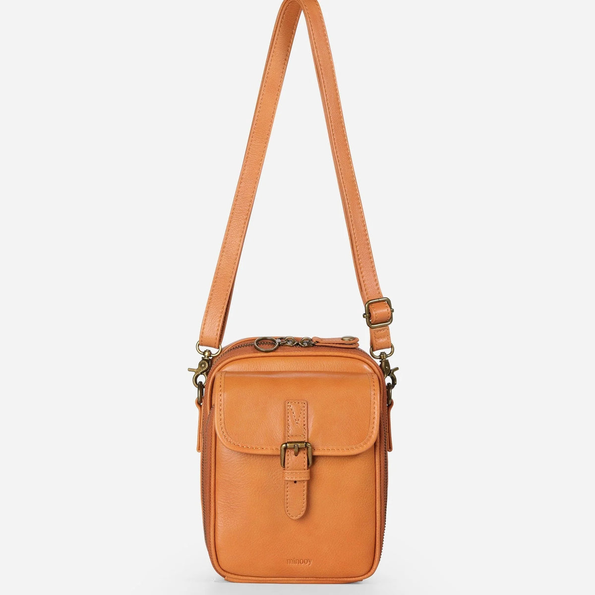 Crossbody Bag RFID-Blocking Wallet Glasses Compartment