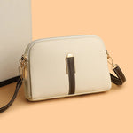 Crossbody Bag Textured Adjustable Strap Multiple Compartments