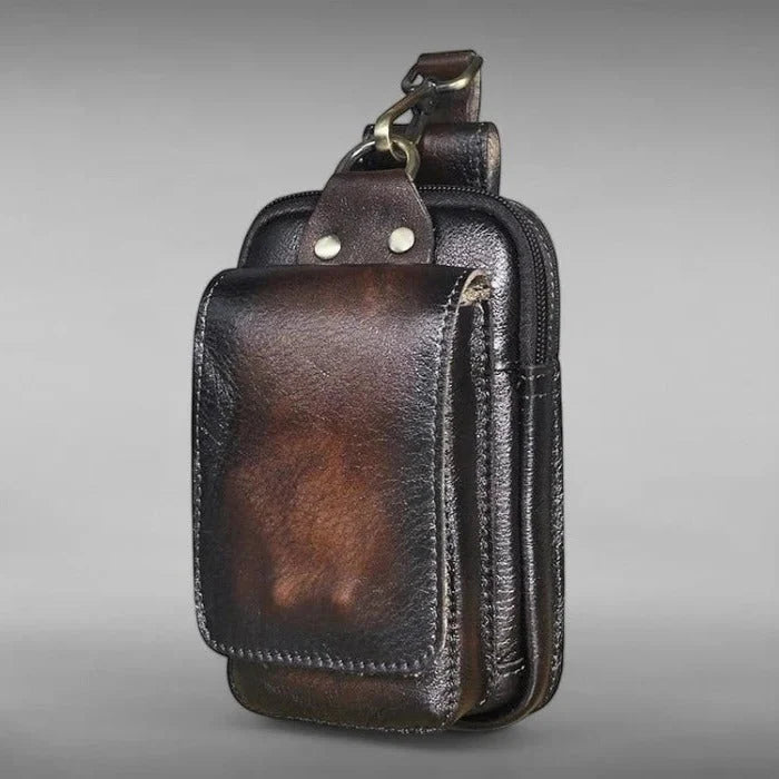 Crossbody Belt Bag Vintage-Inspired Multiple Compartments & Quick-Access Pockets