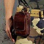 Crossbody Belt Bag Vintage-Inspired Multiple Compartments & Quick-Access Pockets