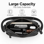 Crossbody Messenger Bag Genuine Leather Adjustable Strap
