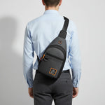Crossbody Sling Bag Lightweight Oxford Nylon Multiple Zippered Pockets