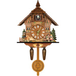 Cuckoo Clock Wooden Chalet Design Musical Chime Night Shutoff