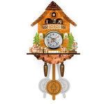 Cuckoo Clock Wooden Chalet Design Musical Chime Night Shutoff