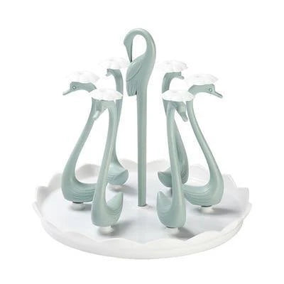 Cup Drying Rack Stainless Steel Holds 6 Cups Rotating Base