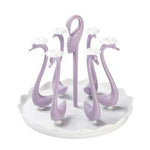 Cup Drying Rack Stainless Steel Holds 6 Cups Rotating Base