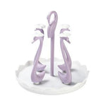 Cup Drying Rack Stainless Steel Holds 6 Cups Rotating Base