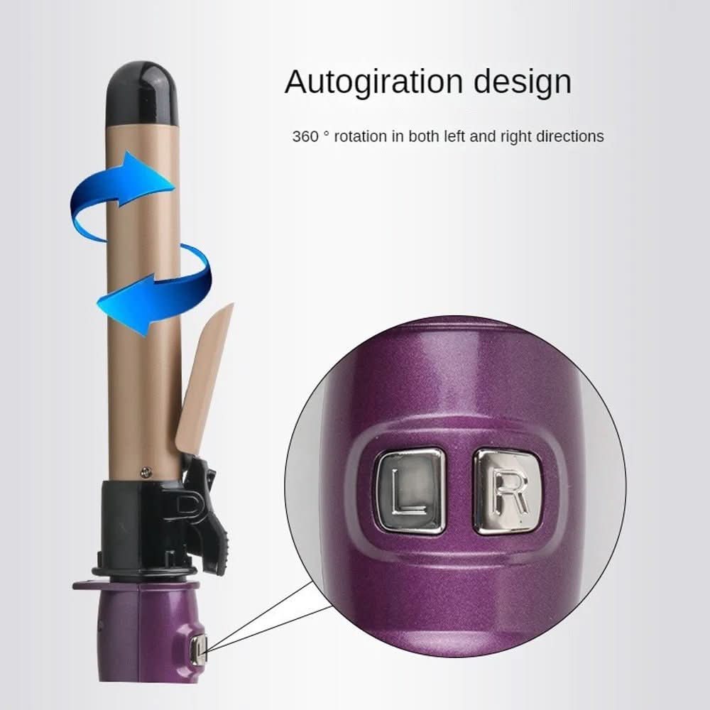 Curling Iron Cordless Ceramic-Coated Digital Temperature Display