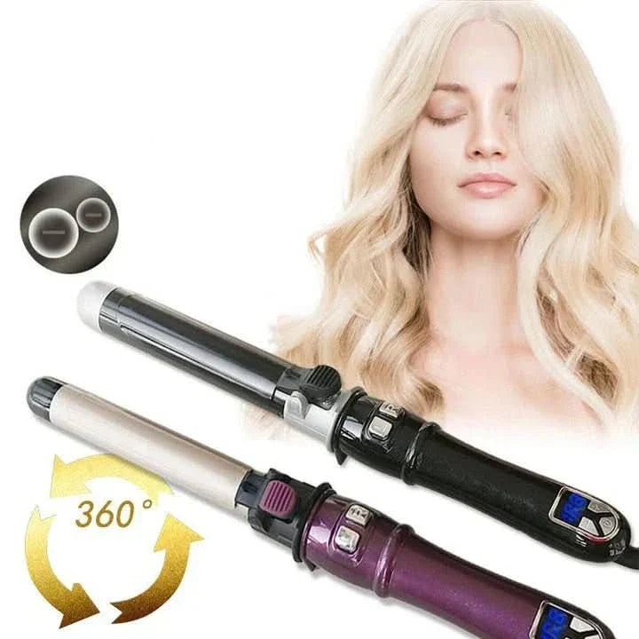 Curling Iron Cordless Ceramic-Coated Digital Temperature Display
