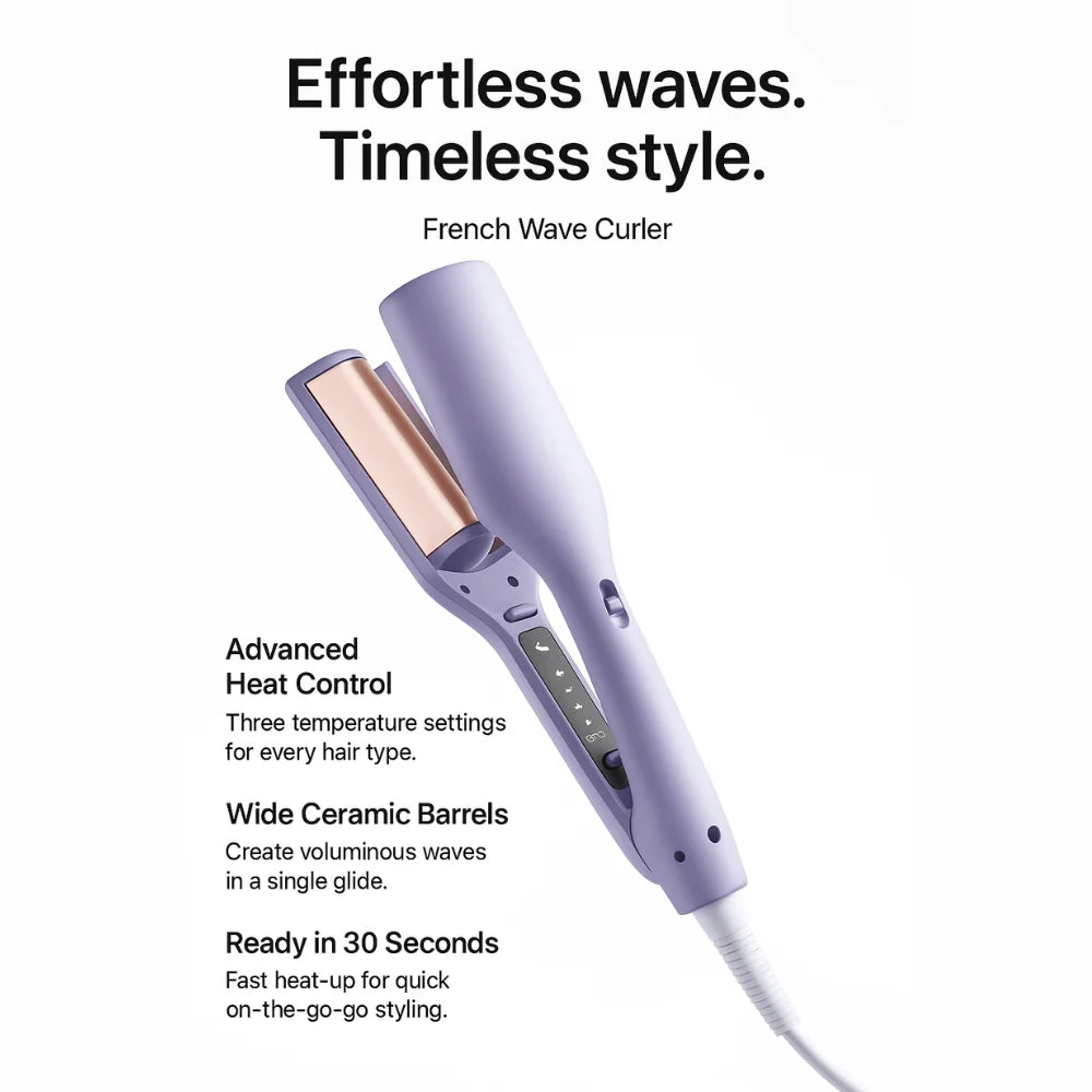 Curling Wand Ionic Ceramic Barrel 4 Temperature Settings