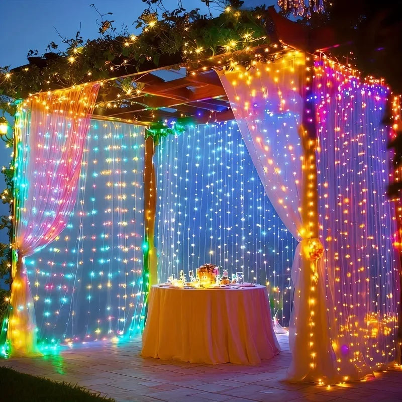 Curtain Lights USB Type-C Powered 8 Lighting Modes