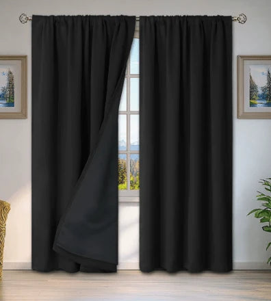Curtain Thermal Insulating Water-Repellent Rod Pocket