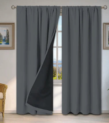Curtain Thermal Insulating Water-Repellent Rod Pocket