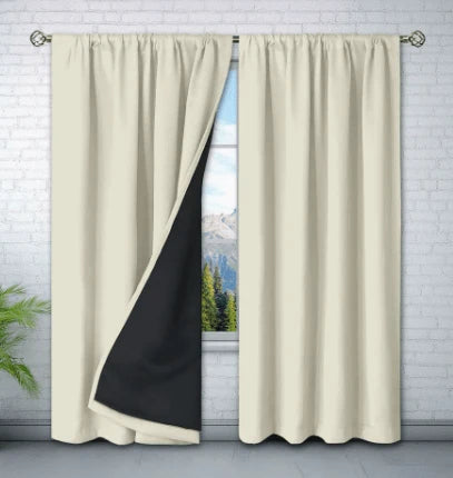 Curtain Thermal Insulating Water-Repellent Rod Pocket