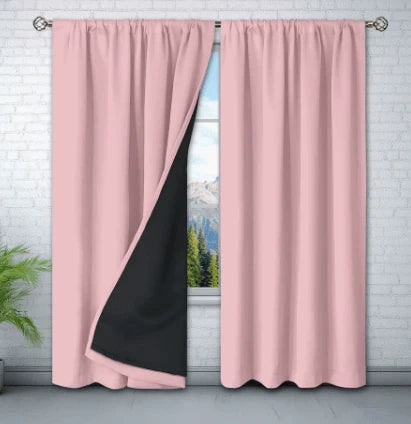 Curtain Thermal Insulating Water-Repellent Rod Pocket