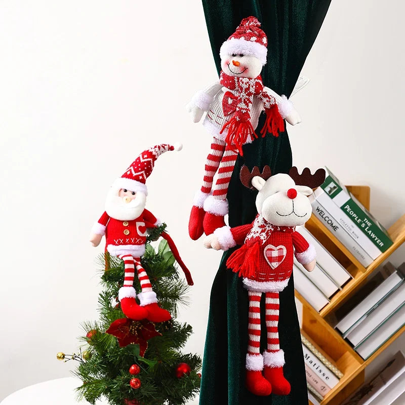 Curtain Tieback Plush Santa Design Soft & Durable