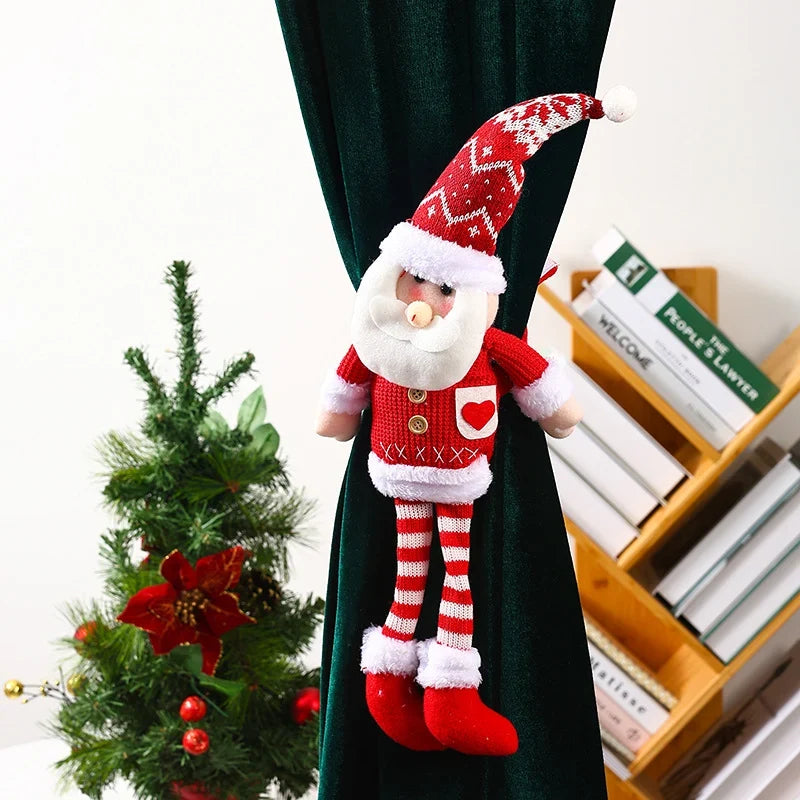 Curtain Tieback Plush Santa Design Soft & Durable
