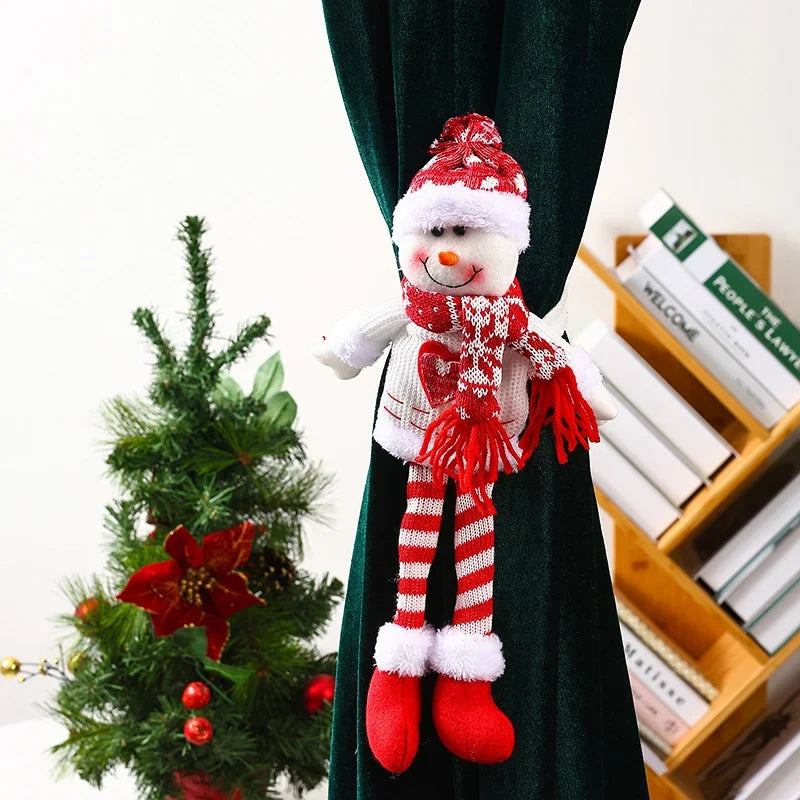 Curtain Tieback Plush Santa Design Soft & Durable